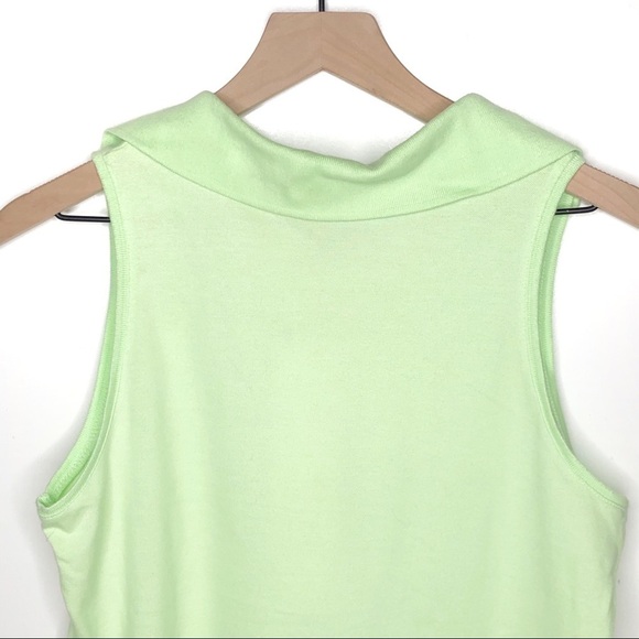 Paraphrase Sleeveless V Neck Polo Green Petite Large NWT - Picture 4 of 4